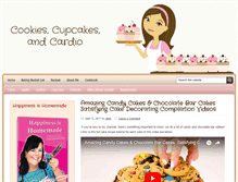 Tablet Screenshot of cookiescupcakesandcardio.com